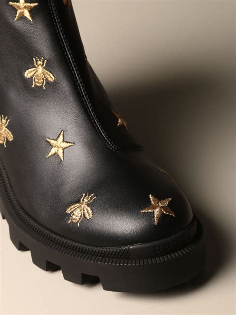 scarpe gucci bee|gucci bee boots.